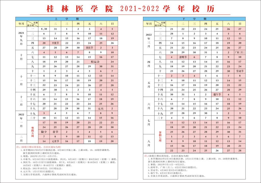 2022桂林醫(yī)學(xué)院寒假放假時間公布 幾號開始放寒假