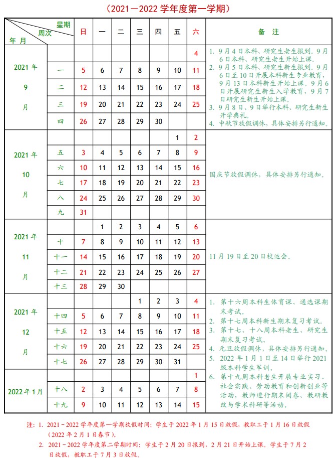 廣東外語外貿(mào)大學(xué)寒假什么時候放